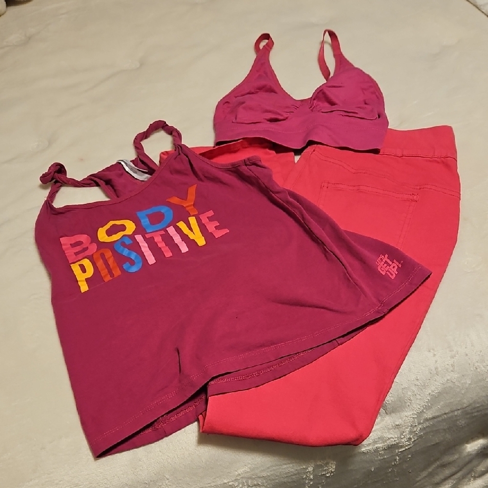 💖$5 Add To Bundle BUNDLE OF THE DAY 3 Piece Body Positive PINK BUNDLE!💖